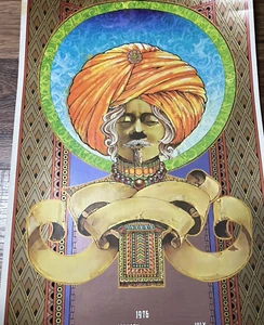 Vtg Tower Records Poster Calendar The Turban Frank Carson KJOY Radio 1976 Art - Picture 1 of 18