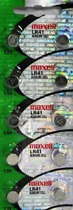10 Maxell LR41 Button Cell Batteries. AG3 192 - Picture 1 of 1