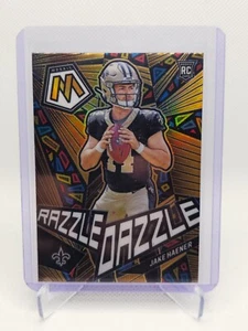2023 Panini Mosaic Jake Haener Razzle Dazzle Prizm Rookie RC #RD-19 ESTUCHE HIT - Imagen 1 de 2