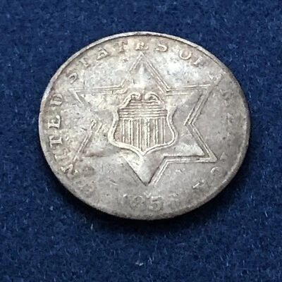 1856 Three Cent Silver Weak 6 VF #225 - Image 1 of 4