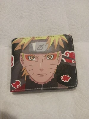 Naruto Hokage printed mens / womens / kids Bi-Fold Wallet with zipper for coins - Image 1 of 4