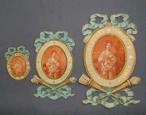 LOT 3 ETIQUETTES DE PARFUM SAVON LOTION LUBIN PARIS BOUQUET GREUZE  - Picture 1 of 1