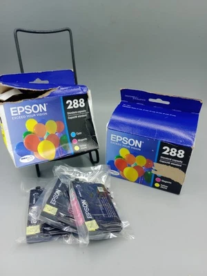 Lot of 2  Epson 288 3pk Combo Ink Cartridges - Cyan,Magenta,Yellow  11/2026 - Image 1 of 4