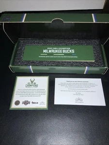 2021 NBA CHAMPION MILWAUKEE BUCKSAUTHENTIC GAME USED COURT NBA #6900 - Picture 1 of 9