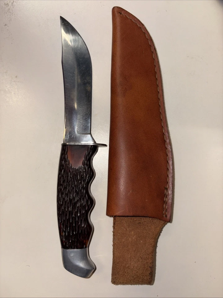 CUCHILLO DE CAZA SCHRADE WALDEN N.Y 147, EE. UU. DE COLECCIÓN, EXCELENTE ESTADO. Foto 1 de 4