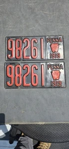 Matrícula de Pennsylvania 1919 - Imagen 1 de 2