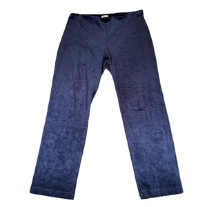 Pantalones de terciopelo Pure Jill para mujer grandes índigo pierna recta elásticos - Imagen 1 de 8