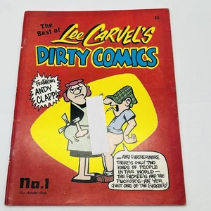 Lee Carvels Dirty Comics No. 1 Vintage 1976 Underground Comic feat Andy Clapp - Picture 1 of 4