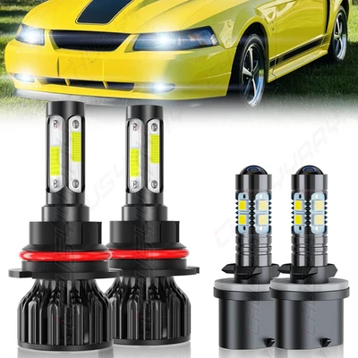 Faro LED haz alto bajo + bombillas antiniebla 6000K para Pontiac Sunfire 2000-2002 Foto 1 de 4