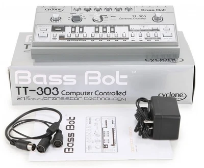 Cyclone TT-303 BASS BOT MK1 Boxed, instructions, PSU. TB-303 Clone. - Image 1 of 3