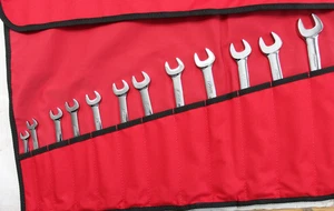 Snap-on 12PC Metric Combination Wrench Set 8-21mm w/Cloth Holder - Picture 1 of 11