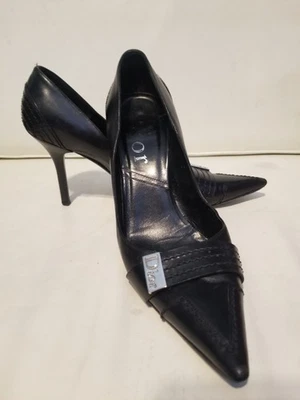 Christian Dior Galliano Era Detective Logo Stiletto Heel Classic Pumps Shoes 36 - Image 1 of 4