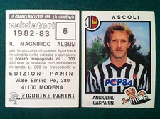 FOOTBALLERS 1982-83 82-1983 n 6 ASCOLI GASPARINI - Panini figure with veil