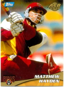 2000 ACB Gold Australian Cricket Card 16 Matthew Hayden - Queensland Bulls - Picture 1 of 1