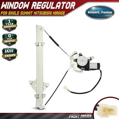 Regulador de ventana eléctrica del conductor delantero con motor para Eagle Summit Mitsubishi Mirage Foto 1 de 4
