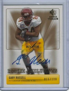 2007 SP Rookie Threads Rookie Exclusive Autographs Gary Russell #REGR - #'d /100 - Picture 1 of 2