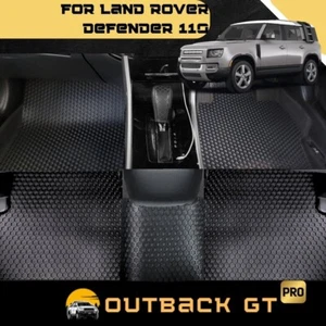 6D PRO Car Floor Mats for Land Rover Defender 110 2020-Current-Black - Picture 1 of 12
