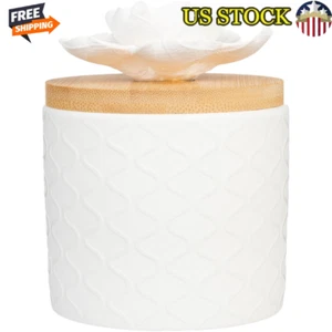 Aromatherapy Ceramic Flower Oil Diffuser Decorative Fragrance Dispenser Home Spa - Picture 1 of 7