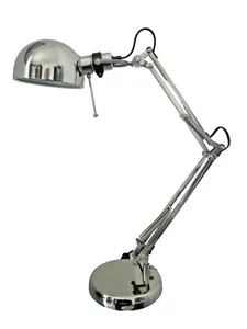 Lampada da Ufficio Scrivania in Metallo con Braccio Snodabile Lampadina Compresa - Foto 1 di 5