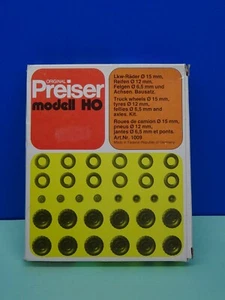 Preiser 1009 H0 LKW Räder Reifen Felgen Achsen Bausatz Modellbahn DR 14 - Bild 1 von 2