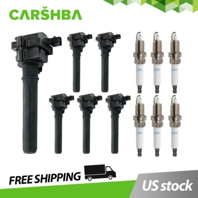 6* Ignition Coils &Spark Plugs UF199 For 98-04 Chrysler & Dodge Intrepid 2.7L V6 - Image 1 of 4