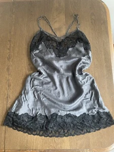 Calvin Klein Vintage Sexy Mini Lace and 100% Silk Slip Dress - Women’s S - Picture 1 of 3