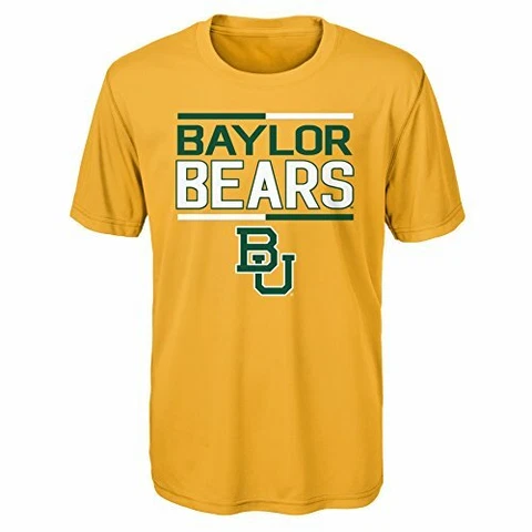 NCAA Baylor Bears Boys Outerstuff Dri-Tek "Flag Runner" Alternate Color Short Cover