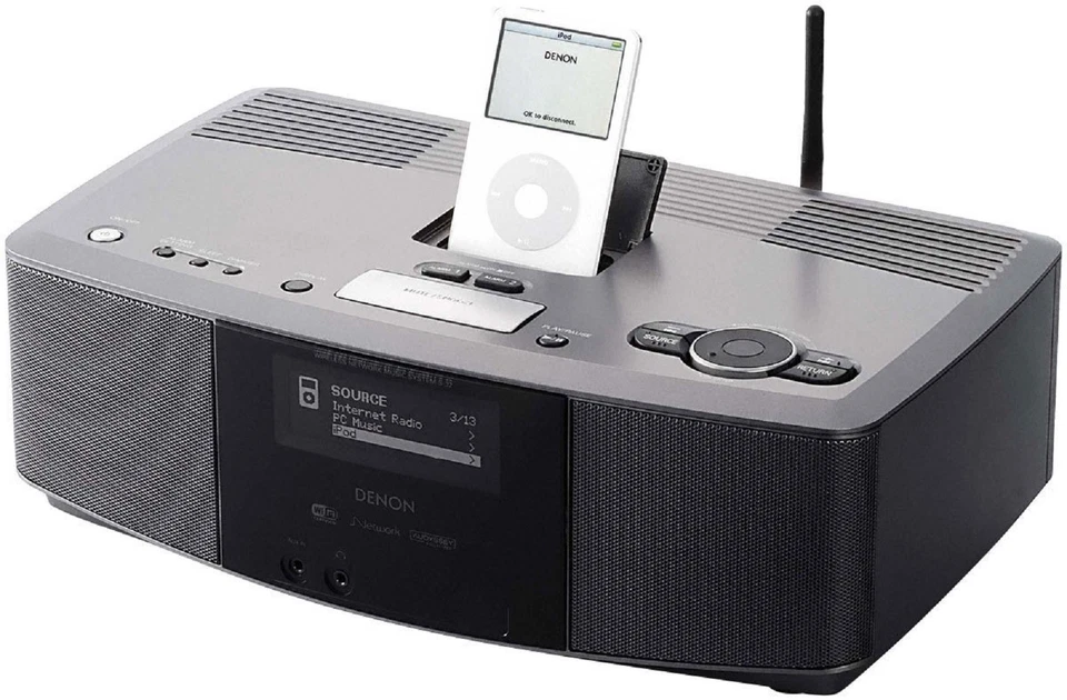 Radio por Internet Denon S-32 con altavoces incorporados y 2 despertadores Foto 1 de 1