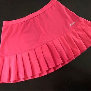 Fila Women’s Pink Knife Pleat Tennis Skort Skirt - Size Small