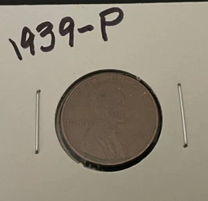 1939 P Lincoln Wheat Cent Circulated - Picture 1 of 2