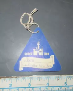 Etichetta di carta tour guidato souvenir vintage Disneyland - Foto 1 di 2