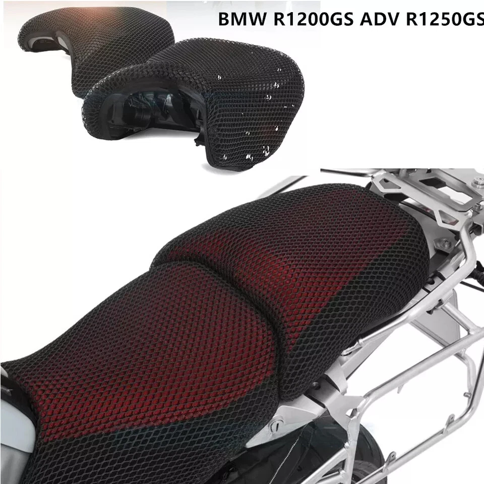Funda de cojín de asiento de malla 3D para BMW R1200GS ADV 2004-2012 red de malla Foto 1 de 4
