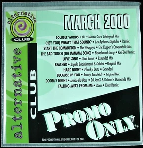 PROMO ONLY "ALTERNATIVE CLUB MARCH 2000" DJ PROMO CD COMPILATION ON, KORN *NEW* - Picture 1 of 4