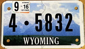 TARGA Originale USA da moto WYOMING "Grand Teton" chopper raduno harley america - Foto 1 di 3