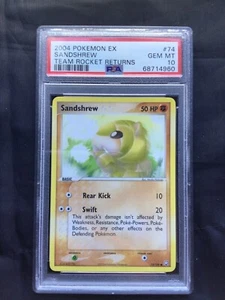 Pokemon Cards: EX Team Rocket Returns Common: Sandshrew 74/109: PSA 10 - Picture 1 of 6