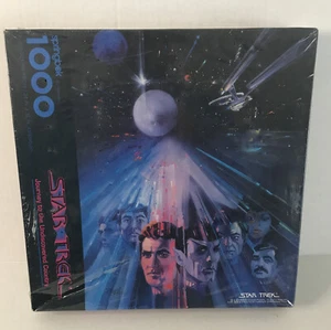 Vintage 1993 Star Trek 1000 Piece Jigsaw Puzzle Robert Peak Undiscovered Country - Picture 1 of 4