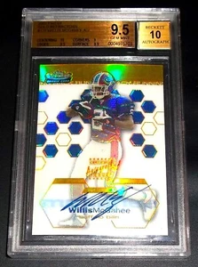(#49/50) BGS 9.5 10 Autograph Rc Willis Mcgahee Auto 2003 Finest GOLD Refractor - Picture 1 of 3