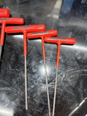 Lot Of 6 Craftsman T Handle Allen Hex Wrench 46541-46546 USA - Image 1 of 4