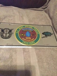 Tag, U S Army Special Forces , Car Tag, 50 Anniversary,  - Picture 1 of 5