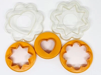 Tupperware Ausstechformen Keksausstecher Plätzchen Quintett Keks Formen Vintage - Bild 1 von 3