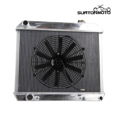 Radiador de aluminio de 3 filas para 1960 1961 1962 1963 1964 1965 Cadillac Deville + ventilador Foto 1 de 4