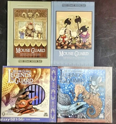 4 книги MOUSE GUARD + бонусный ПОДПИСАННЫЙ плакат Петерсена! - Изображение 1 из 4