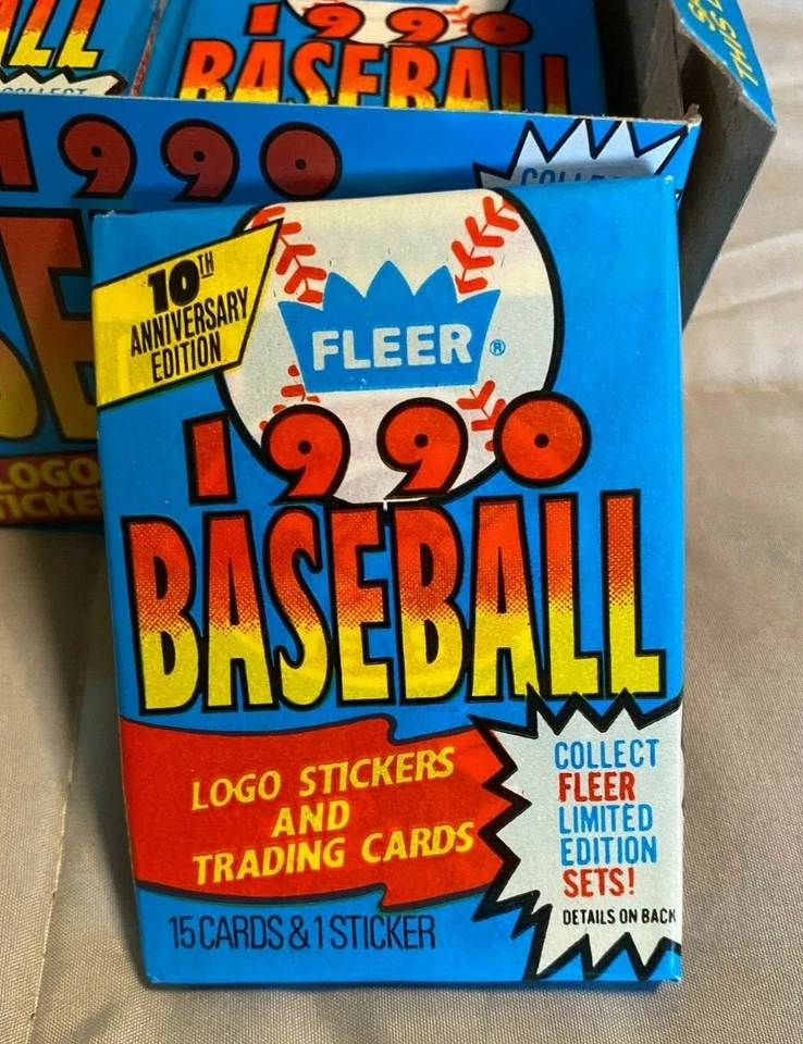 12 - 1990 Fleer Baseball Wax Packs