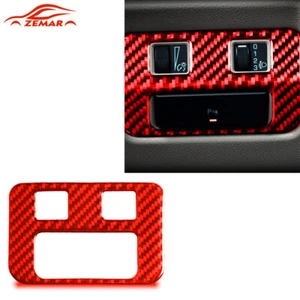 Panel de control interruptor de faros de fibra de carbono rojo para Cadillac ATS ATSL 13-19 - Imagen 1 de 10