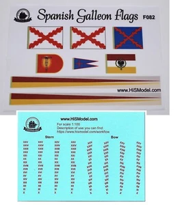 Revell Galeón Español 1:96 - conjunto de banderas y escalas de borrador para ... - Imagen 1 de 5