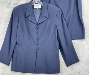 Kasper Falda Traje 14 Pequeño Blazer Carrera Oficina Clásico Forrado Botón Minimalista - Imagen 1 de 10