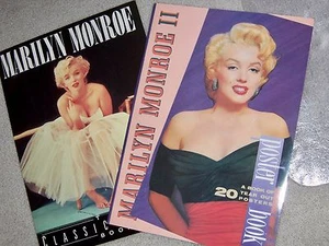 MARILYN MONROE POSTER BOOK, LOT OF 2, 1989-90 - Picture 1 of 8