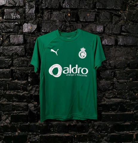 Real Racing Club Jersey Football Shirt Green Puma Polyester Young Size XL Cover