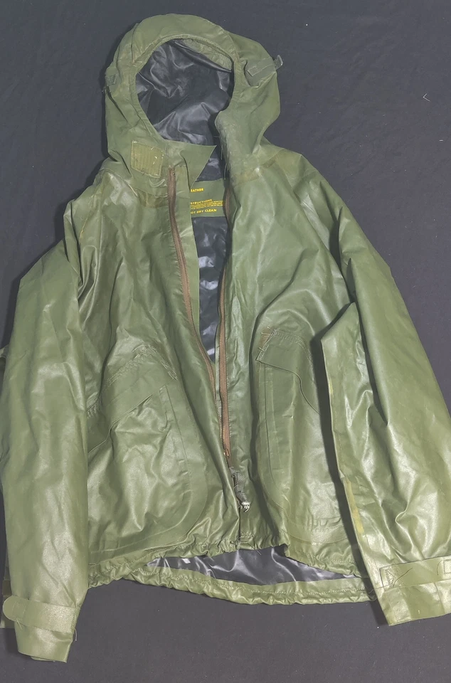 Chaqueta de Lluvia Parka Genuina USGI USMC USN Clima Húmedo - Talla XL - NOS Sin Stock Foto 1 de 4