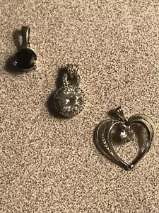 LOT 3 - STERLING SILVER - PENDANTS - Picture 1 of 2